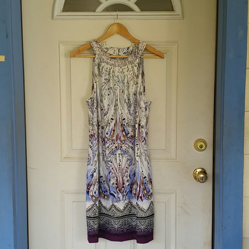 White House Black Market Multicolor Tunic Dress